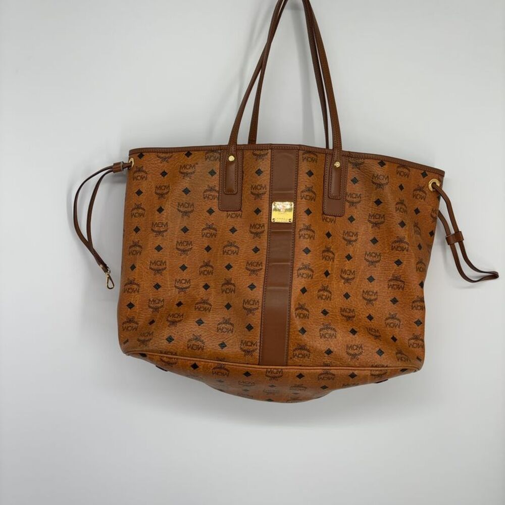 MCM Visetos Large Tote Bag